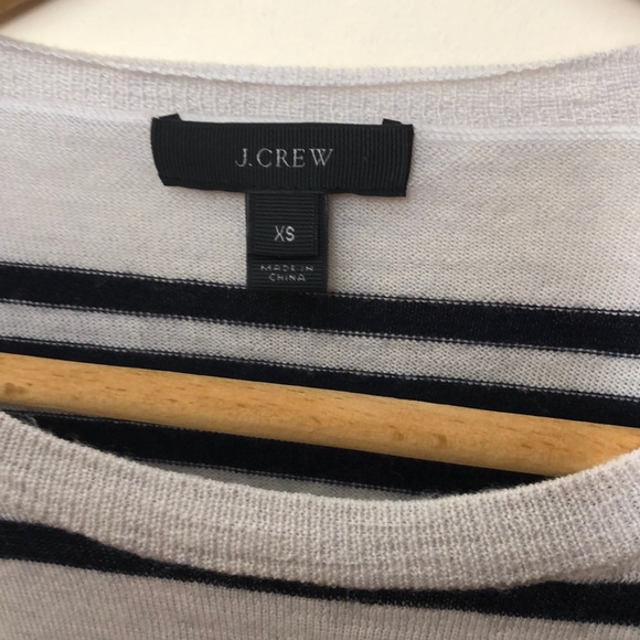 J. Crew soft merino wool striped crew neck sweater - Picture 3 of 5